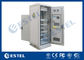 Temperature Control Custom Made Antitheft Outdoor Telecom Cabinet With Front Door And Back Door