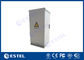 Single Wall Steel 20U Weatherproof Outdoor Telecom Cabinet For Electronic Equipment