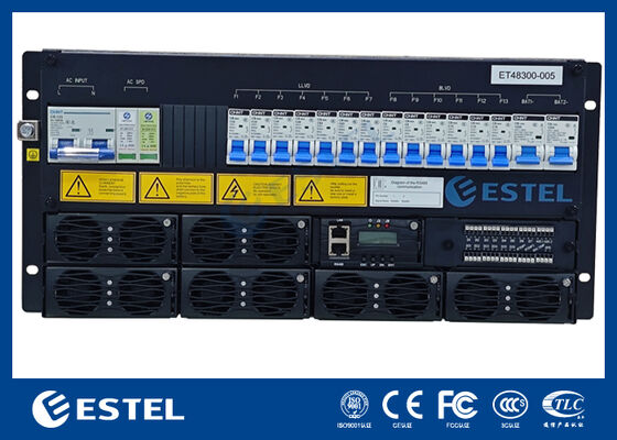 ネットワーク管理と制御のためのRS485インターネットポート、無電圧接点、およびリモート監視機能を備えた、電気通信整流器システム