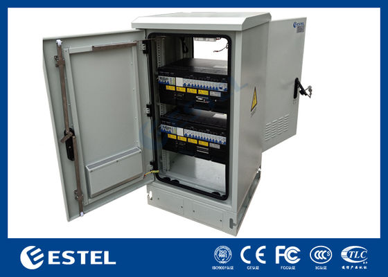 18kW 300A Telecom電源システム搭載屋外テレコムキャビネット、DC電源レクティファイアテレコム機器キャビネット