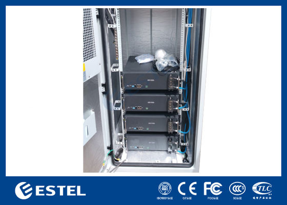 18kW 300A Telecom電源システム搭載屋外テレコムキャビネット、DC電源レクティファイアテレコム機器キャビネット