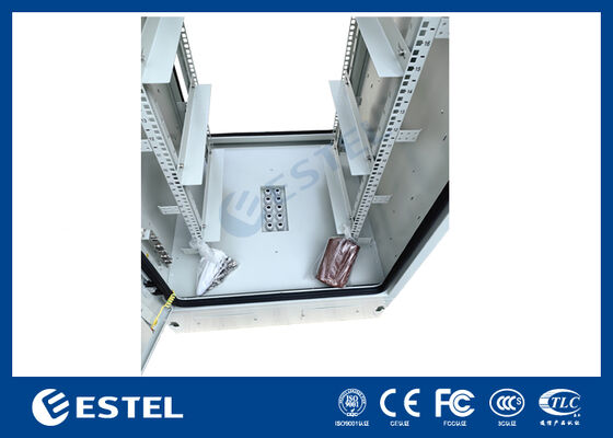 屋外19インチラックキャビネット 32U IP65定格 冷却ファン LED照明 セキュリティ テレコミュニケーションおよび産業用途向け