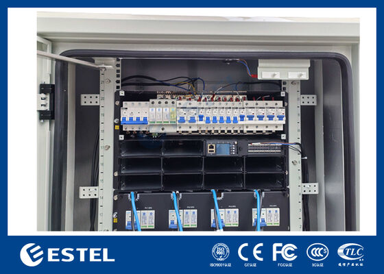 19インチ 45U 簡単に組み立てられる設備キャビネット エアコン IP55 通信用箱